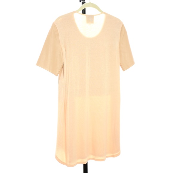 Mason by Michelle Peach Leather Front Tee Dress - Size P - Picture 4 of 7